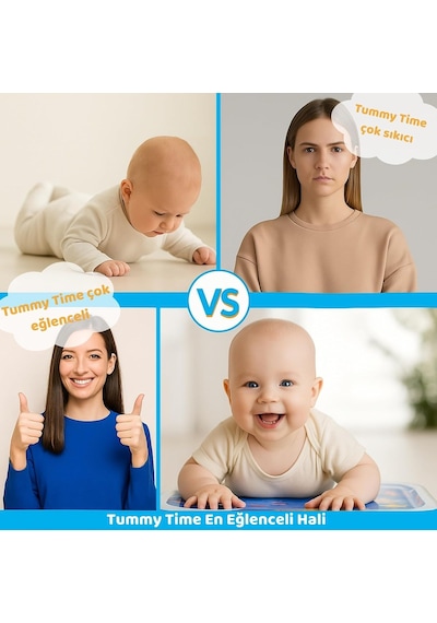 Sweden Baby Bebek Su Oyun Matı Tummy Time Test Raporlu, Sızdırmaz Ve Bpa'sız