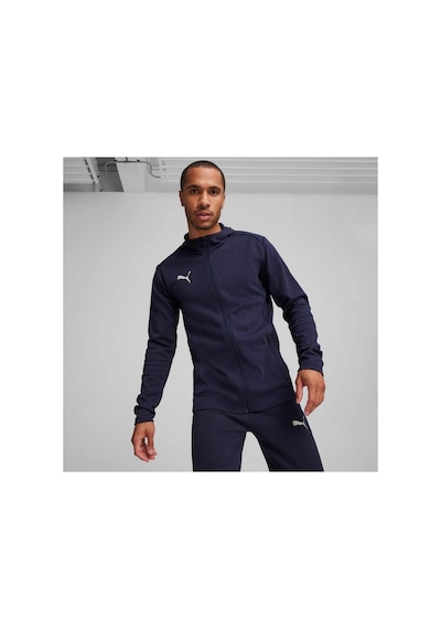 Teamfınal Casuals Football Erkek Kapüşonlu Ceket Puma Navy-puma Silver