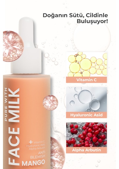 Mango Özlü Aydınlatıcı Ve Leke Karşıtı Nemlendirici Yüz Sütü 150 Ml Vitamin C, Arbutin