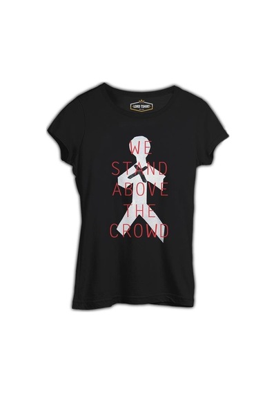 Three Days Grace - Stand Above Siyah Kadın Tshirt 001