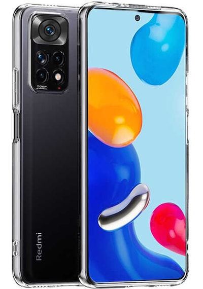 Xiaomi Redmi Note 11s Global Kılıf Zore Kamera Korumalı Süper Silikon Kapak Renksiz