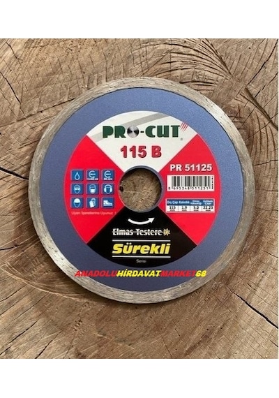 Procut 115 MM Seramik Granit Kesici Mermer Kesici Disk