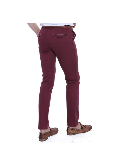 Wessi Cep Kapaklı Bordo Erkek Pantolon Bordo