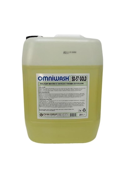 Omniwash Sd-57 Gold Endüstriyel Sıvı Bulaşık Makine Yıkama Deterjanı 20 L