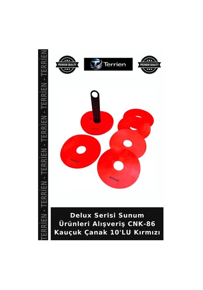 Özel Seri Cnk-86 Kauçuk Çanak 10'lu Kırmızı Kullanım Set Toplu