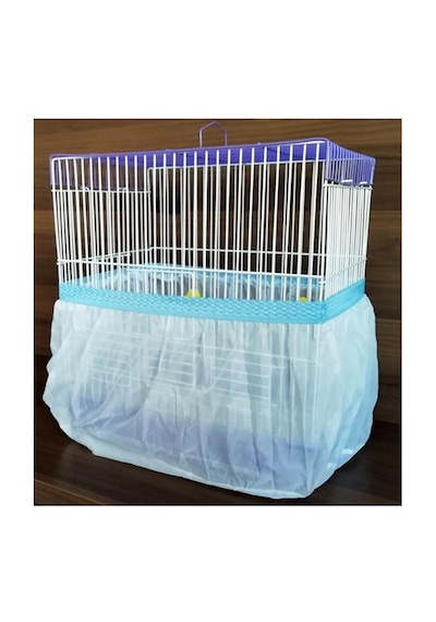 Büyük Boy Xxl Kuş Kafes Tülü 60 X 35 X 30 Cm - Renk Mavi