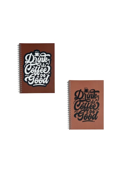 A5 Spiralli Coffee Defter 40 Yaprak 4'lü Tamamı Çizgisiz