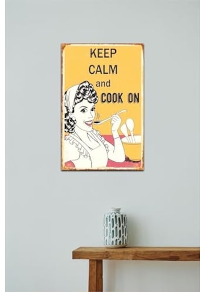 Ayrex Kağıt Duvar Posteri Keep Calm And On Retro Drtr0029