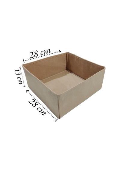 6'li Bej Çekmece İçi Düzenleyici Organizer Set - Çok Amaçlı Dolap İçi Kutu Seti Diğer