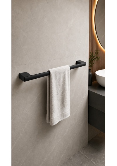 Flat Uzun Havluluk Mat Siyah Ba1019 004 Al6