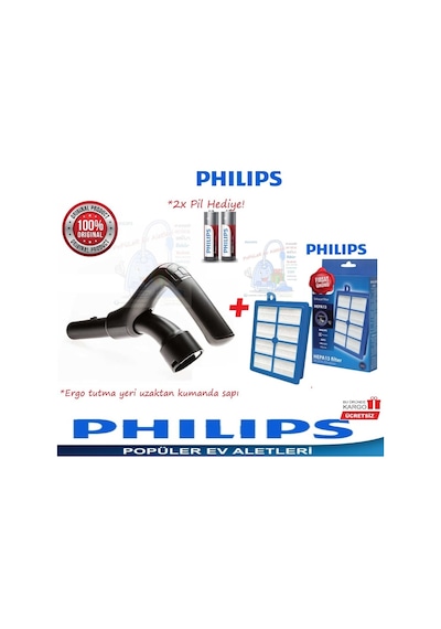 Philips Uyumlu Fc9911 Marathon Ultimate Kumanda Sapı+Hepa13 Filtre (410608947)