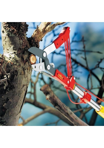 Wolf Garten RC-M Yüksek Dal Budama Makası Anvil Sapsız Kırmızı