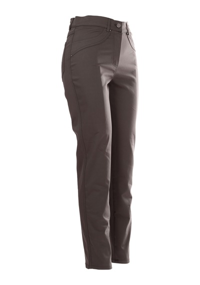 Seleste Minimalist Yüksek Bel Kadın Pantolon - Regular Fit - Günlük & Ofis Haki