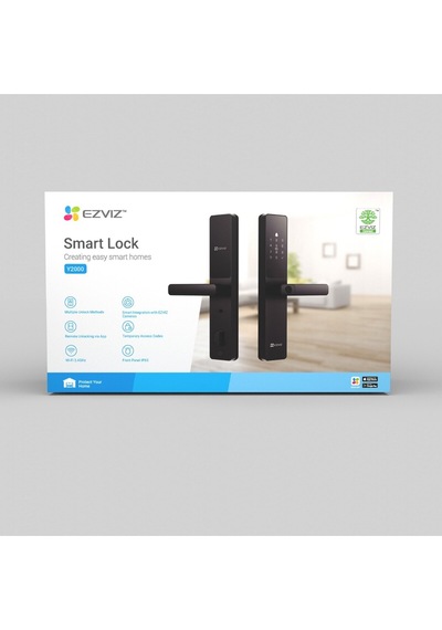 Y2000 Akıllı Kulplu Kapı Kilidi Parmak İzi Şifre Kart Bluetooth Ve Mobil Uygulama Destekli Fynix Teknoloji
