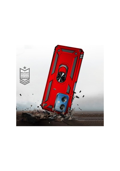 Xiaomi Redmi Note 12 5g Kılıf Zore Vega Kapak Kırmızı