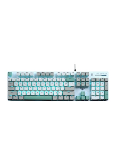Aula S500 Blue Switch Mavi Led Aydınlatmalı Makrolu Kablolu Gaming Mekanik Oyuncu Klavyesi