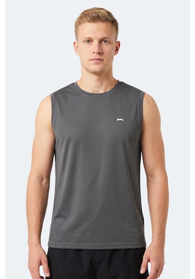 Slazenger Herofıt Erkek Kolsuz Koyu Gri Atlet