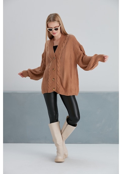 Alisa Kısa Hırka Camel