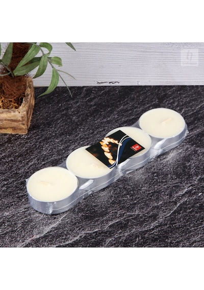 Tohana Maxi Tealight Mum 4'lü Renkli