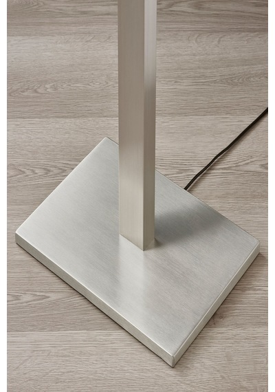 Ikea Nikelaj Kaplama Nikelaj Kaplama Beyaz Şık Yer Lambası 150 Cm Lambader Beyaz