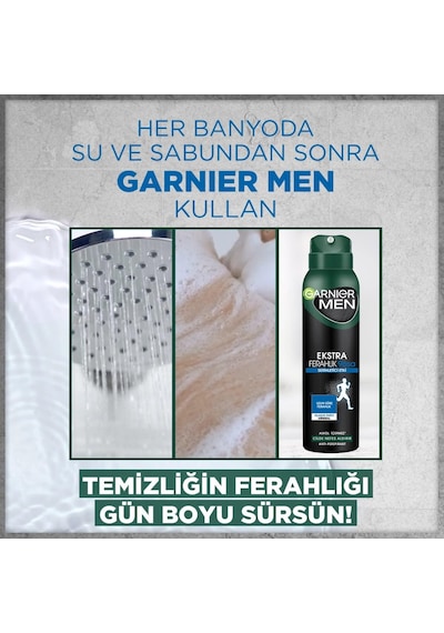 Garnier Men Ekstra Ferahlık Sprey Deodorant