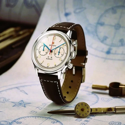 Sea-gull 1963a 37.3mm Mekanik Pilot Koronograf 70. Yıl Özel Serisi Metal