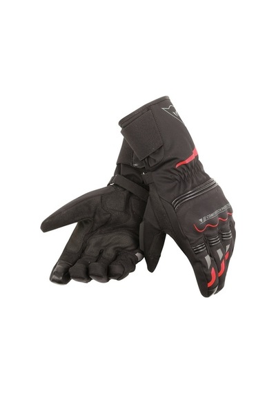 Dainese Tempest Unisex D-Dry Long Eldiven Black Red