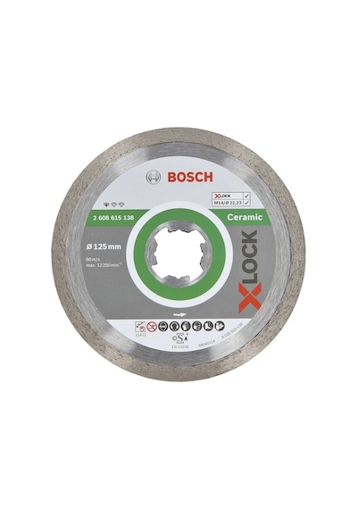 Bosch X-Lock Standard For Ceramic 125 mm Elmas Kesici Disk - 2608615138