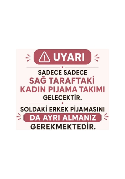 Mh Moony Homewears Kadın Tekli Kırmızı Sarı Aşk Pijama Çift Pijamasının Kadını Sarı