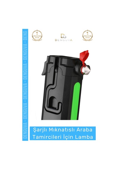 Ledlamba Şarj Edilebilir Mıknatıslı Led Fener Atölye Çalışma Güçlü Araba Tamircileri İçin Lamba