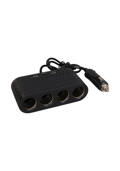 Olesson 1654 12-24v Çift Usb - Type-c 120w 80cm Kablolu 4 Lü Araç Çakmak Çoklayıcı