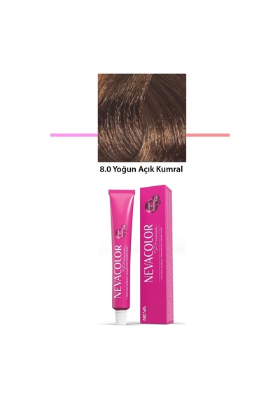 Premium 8.0 Yoğun Açık Kumral - Kalıcı Saç Boyası 50 G Tüp