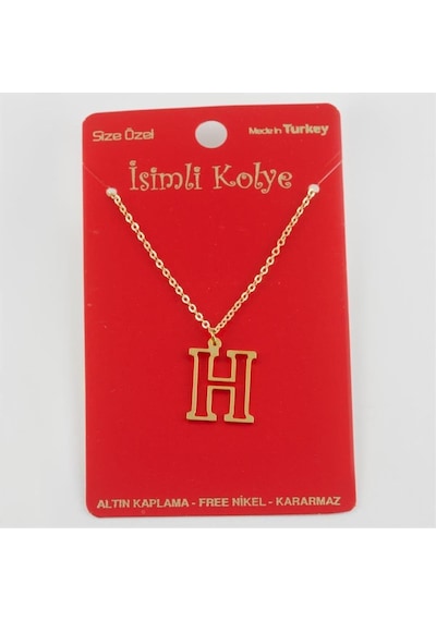 Prinç Harfli Kolye-h N145 altın