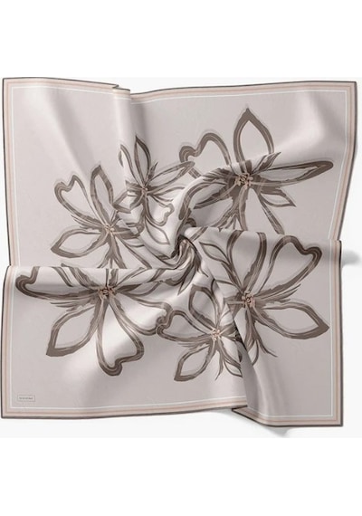 Silk Home Twill İpek Eşarp - 11548-02 Koyu Gri