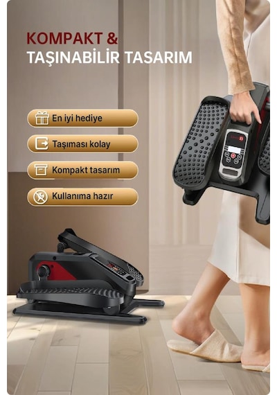 Livenzi Fit Eliptik Kondisyon Bisikleti Egezersiz Ve Ayak Masaj Aleti Siyah