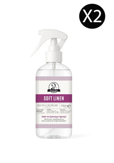 Soft Linen Parfümlü Oda Ve Çamaşır Spreyi Ortam Ve Araba Kokusu Müge Çiçeği Spray 250ml X 2