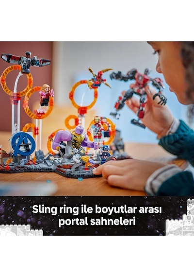 LEGO® ǀ Marvel Avengers: Endgame Son Savaş 76323 - 10 Yaş ve Üzeri Çocuklar için Süper Kahraman Minifigürü İçeren Oyuncak Yapım Seti (621P)