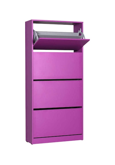 Flat Duo 4 Katlı Geniş Ayakkabılık Dolabı - Mor Flat Duo 4 Katlı Geniş Ayakkabılık Dolabı - Mor