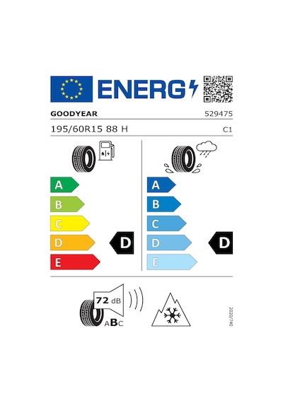 Goodyear 195/60R15 88H Ug 8 Kış Lastiği 2024