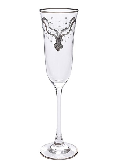 Flut Şampanya Kadehi, 6 Parça Set, Bella Platin