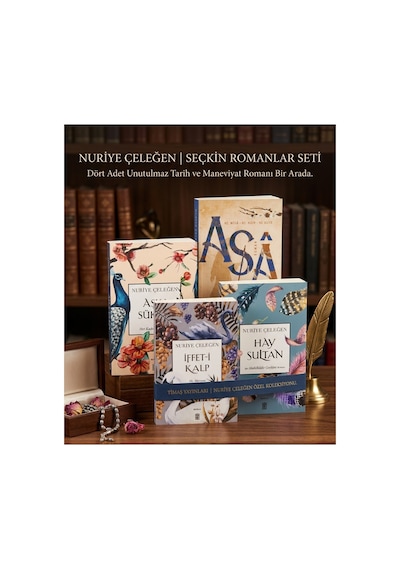 Nuriye Çeleğen 4 Kitap Set Aşkı Sükun,asa,iffeti Kalp,hay Sultan