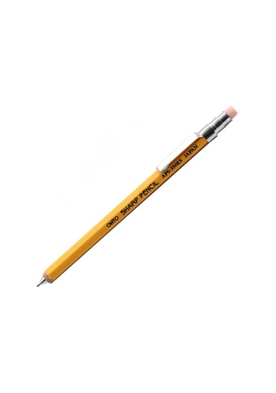 Ohto Wood Sharp Mini Mekanik Kurşun Kalem 0.5mm Sarı Aps-350es