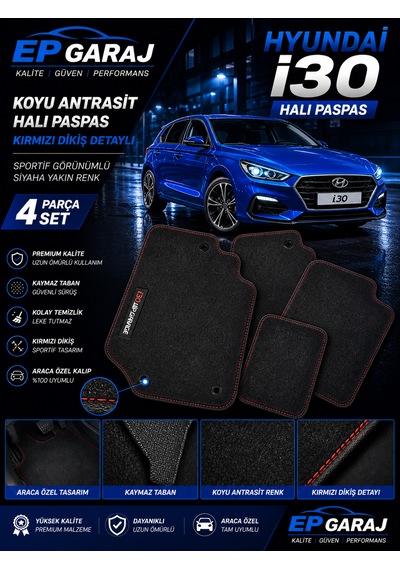 Hyundai İ30 Halı Paspas