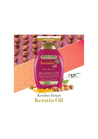 OGX Kırılma Karşıtı Keratin Oil Sülfatsız Şampuan 385 ML