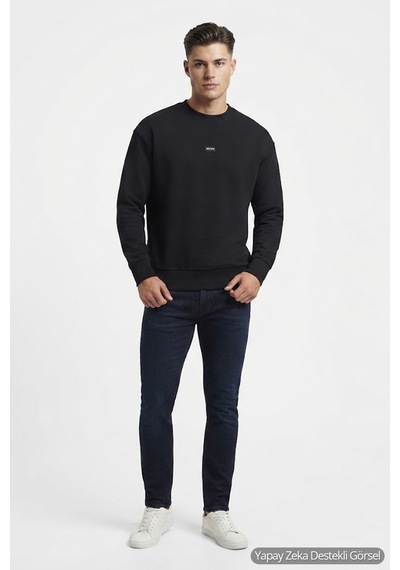 Jack & Jones Jcoclub Erkek Sweatshirt Siyah