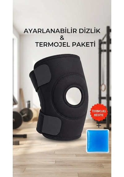 Medikal Destekli Sporcu Dizliği Çapraz Bağ Ve Menisküs Ağrısı İçin Siyah