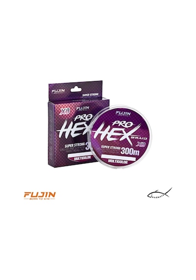 Fujin Pro Hex 8x 300 Mt Multi Color İp Misina 0.19Mm