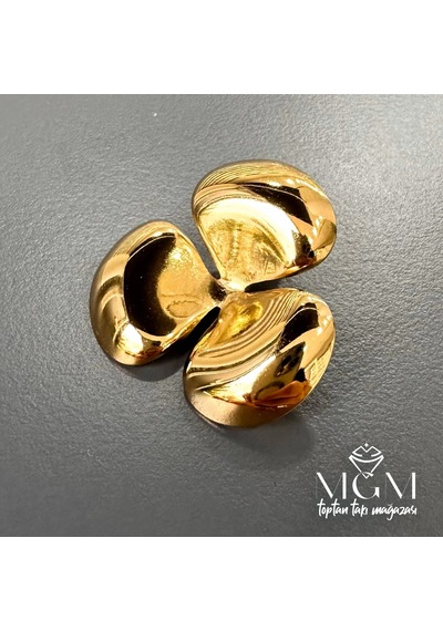 Taşsız Gold Kaplama Küpe Çok renkli