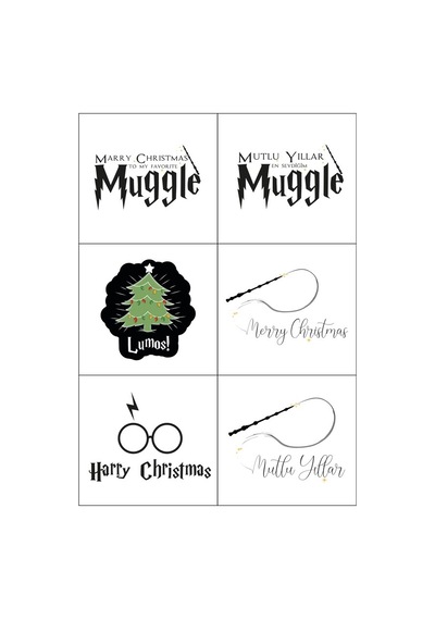 Mini Things Art Harry Potter Temalı Christmas-yeni Yıl Tebrik Kartı