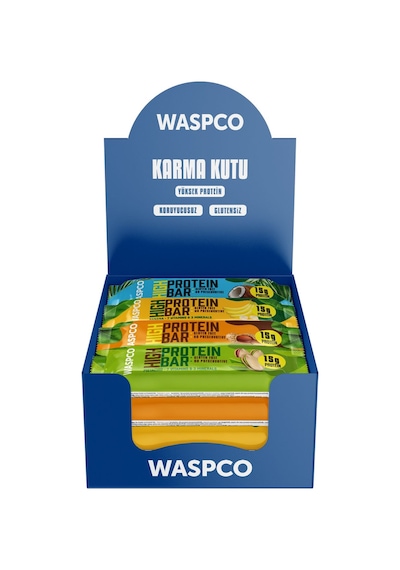 Waspco Yüksek Protein Bar 5 Çeşit Karma Paket 10 x 50 G